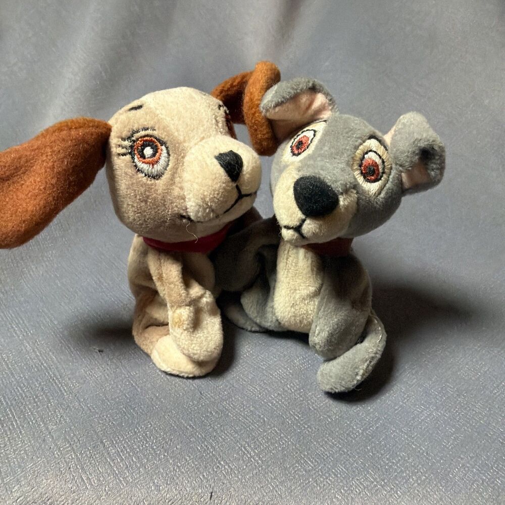 Disney Lady And The Tramp 4” Bean and magnetic hands and feet -T